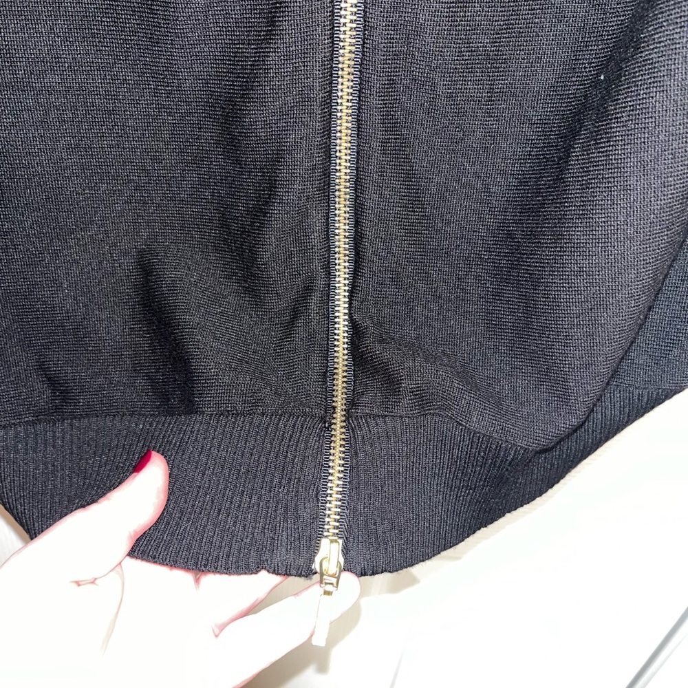 Love Scarlet blk sweater zip tunic size L- runs big - Picture 4 of 5